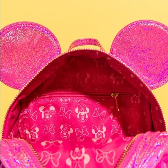 Loungefly Disney Minnie Mouse Glitter Sparkle - Picture 2 of 3
